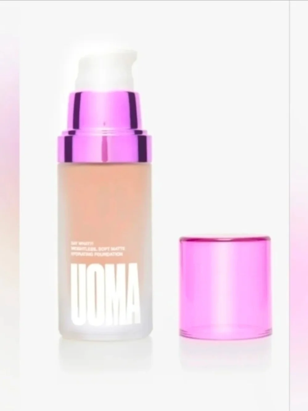 Uoma Beauty Say What Weightless Soft Matte Hydrating Foundation White Pearl T1N